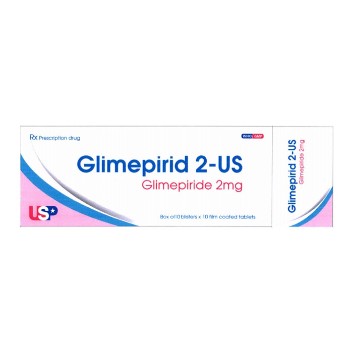 Thuốc tiểu đường Gilmepirid 4-US 2 mg 100 viên