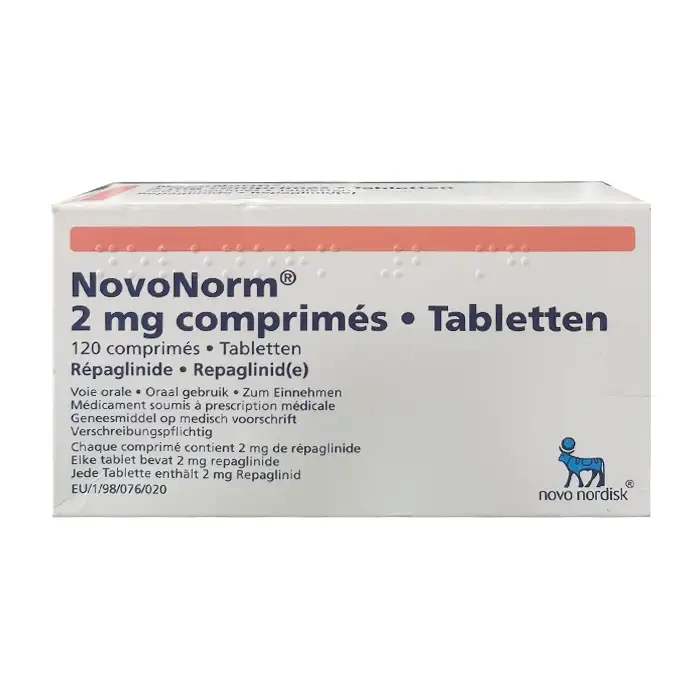 NovoNorm 2mg Novo Nordisk 8 vỉ x 15 viên - Thuốc tiểu đường