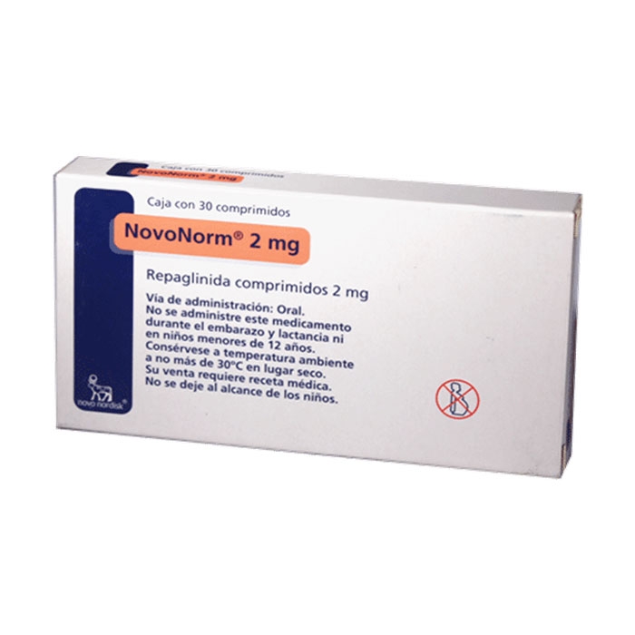 Thuốc tiểu đường  NovoNorm Repaglinide 2mg, Hộp 90 viên