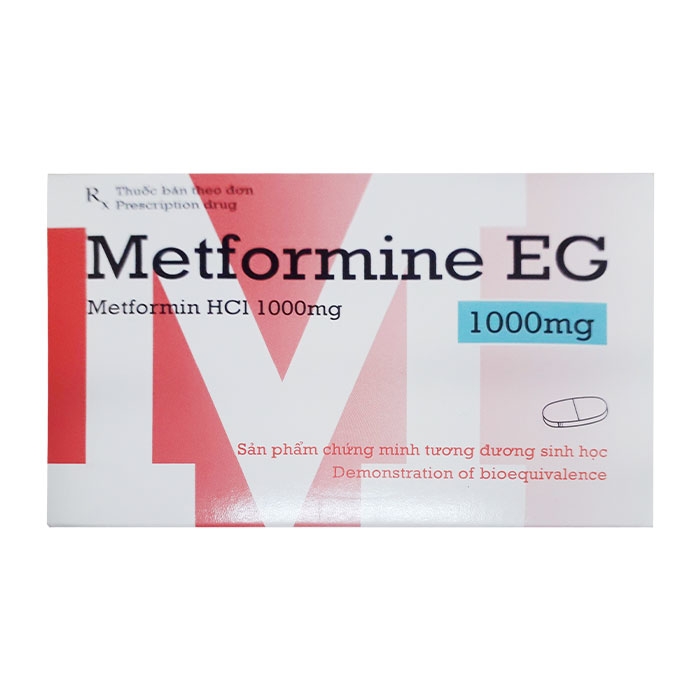 Thuốc tiểu đường PMP Metformin EG 1000mg