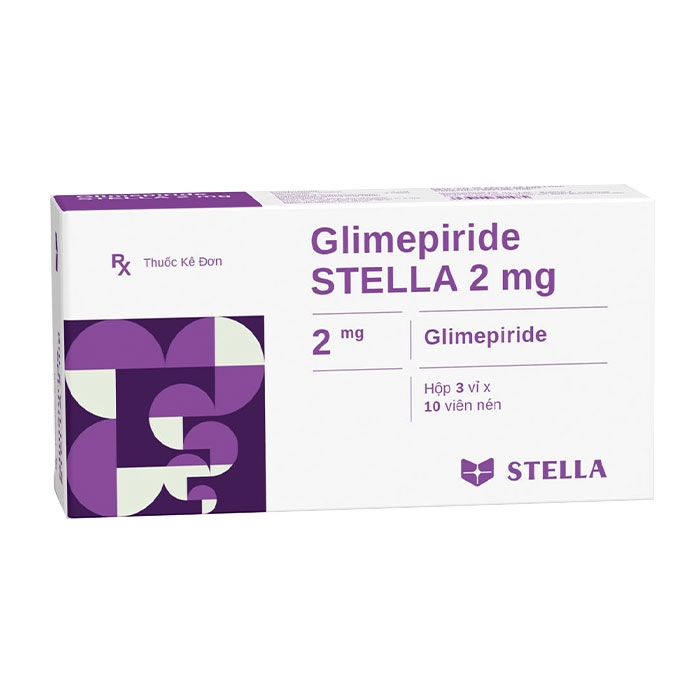 Thuốc tiểu đường Stella Glimepiride Stella 2mg