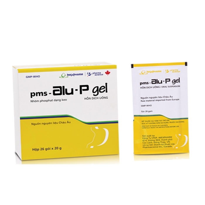 Thuốc tiêu hóa Imexpharm Alu P Gel, Hộp 26 gói