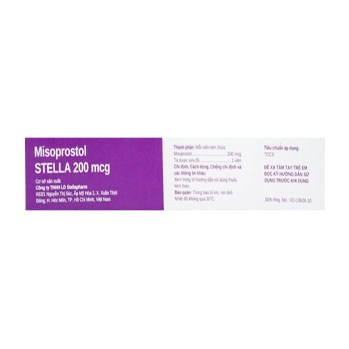 Thuốc tiêu hóa Misoprostol Stella 200mcg
