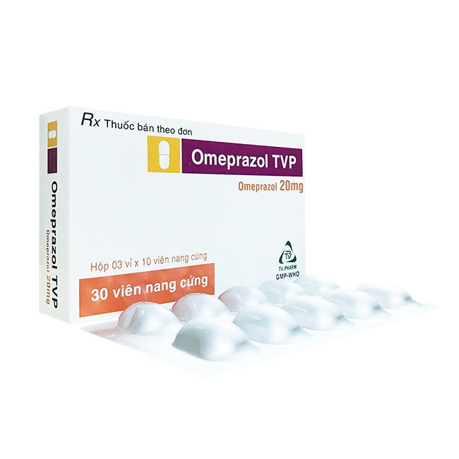Thuốc tiêu hóa OMEPRAZOL TVP - Omeprazol 20mg