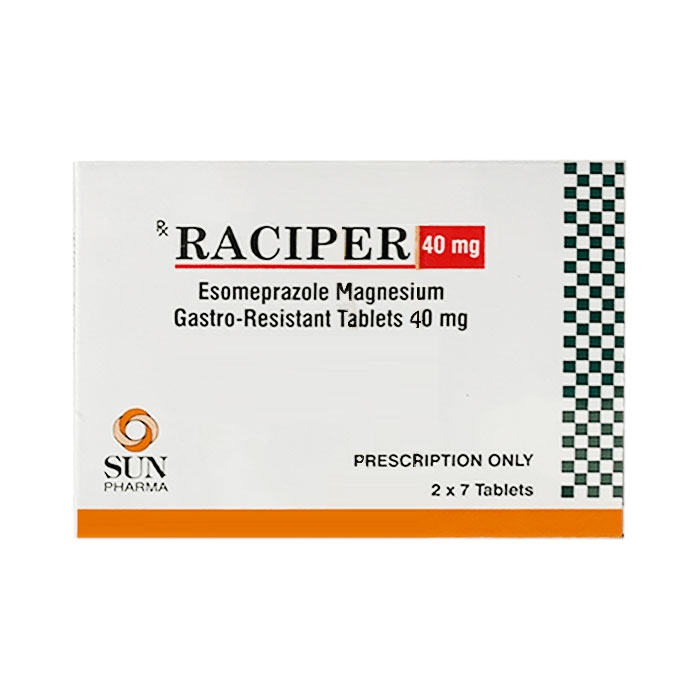 Thuốc tiêu hóa Raciper Esomeprazole 40mg, Hộp 14 viên