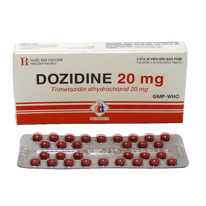 Thuốc tim mạch Dozidine 20mg Domesco