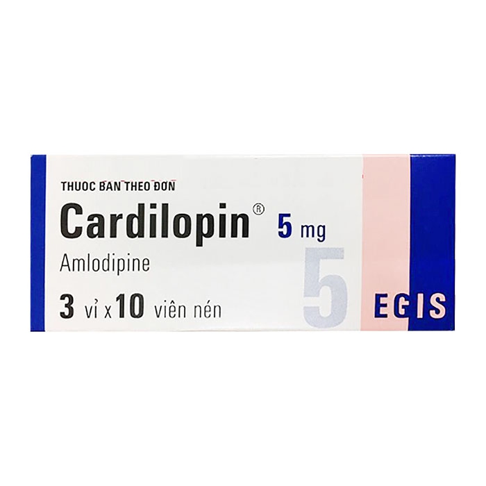 Thuốc tim mạch Egis Cardilopin 5mg, Hộp 30 viên