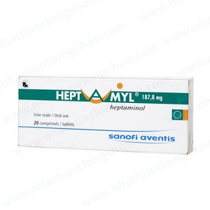 Thuốc tim mạch Hept-A-MYL - Heptaminol 187.8mg, Hộp 2 vỉ x 10 viên
