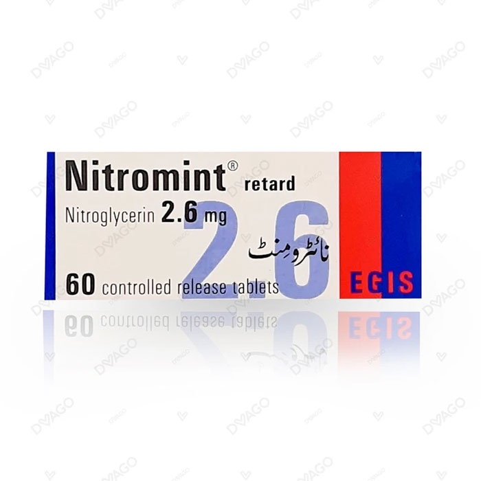 Thuốc tim mạch Nitromint 2.6mg Hộp 60 viên