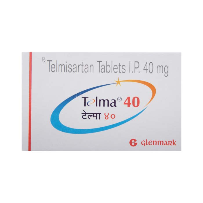 Thuốc tim mạch Telma 40mg Telmisartan 40mg, Hộp 10 viên