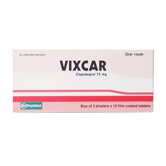 Vixcar 75mg Bv Pharma, Hộp 3 vỉ x 10 viên