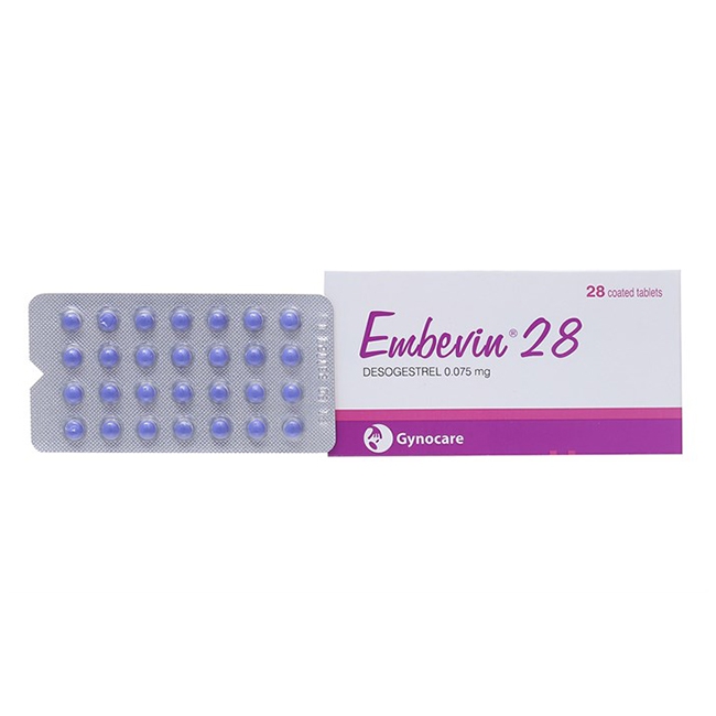 Thuốc tránh thai Embevin 28 0.075mg