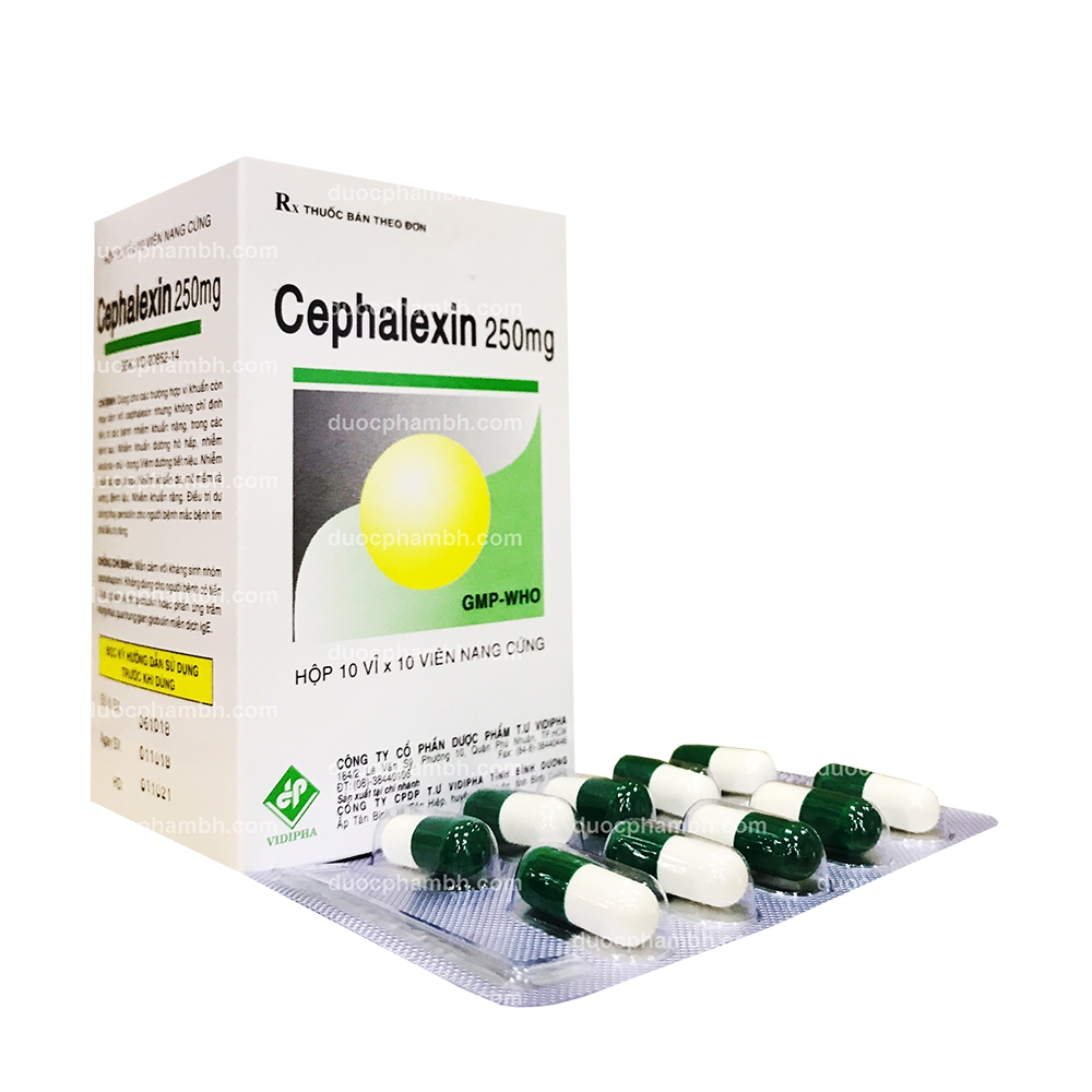 Thuốc trị ký sinh trùng Cephalexin 250mg