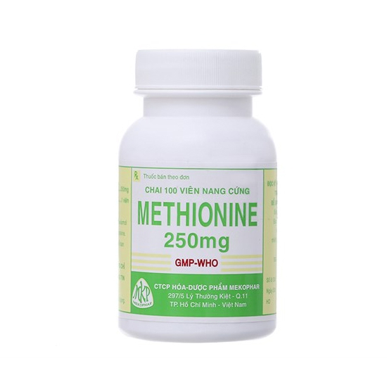 Thuốc trị quá liều Paracetamol Methionine 250mg | Chai 100 viên
