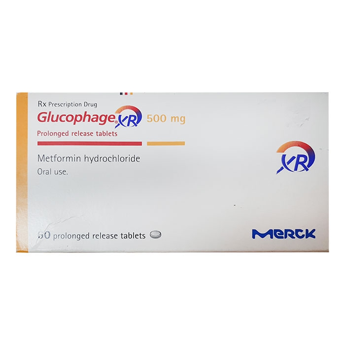 Thuốc trị tiểu đường Glucophage XR 500mg, 60 viên