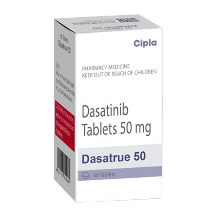 Thuốc ung thư Cipla Dasatrue 50 Dasatinib 50mg, Hộp 60 viên