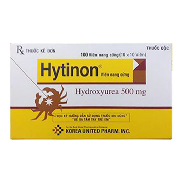 Hytinon 500mg Korea United, Hộp 10 vỉ x 10 viên    #Hydrea 500mg