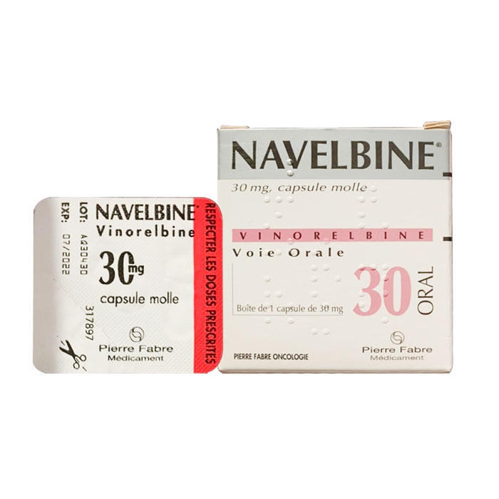 Thuốc ung thư Pierre Fabre NavelBine 30mg, Hộp 1 viên