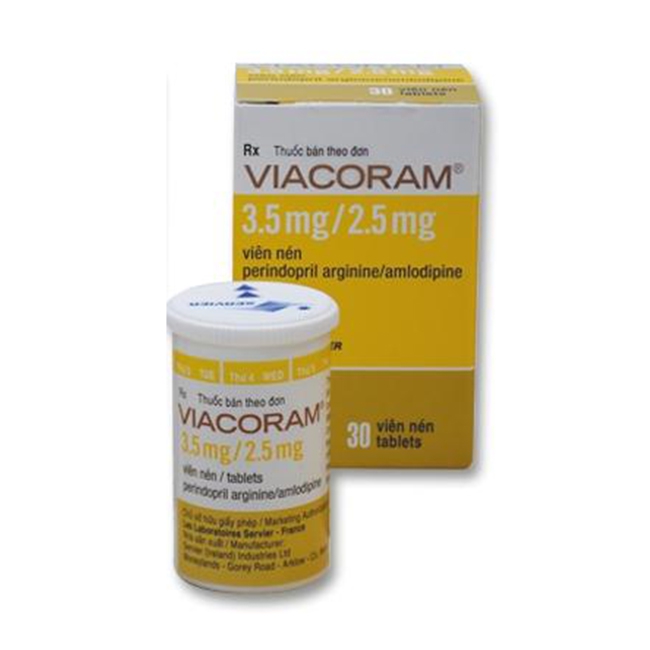 Thuốc Viacoram 3.5mg/2.5mg, Hộp 30 viên