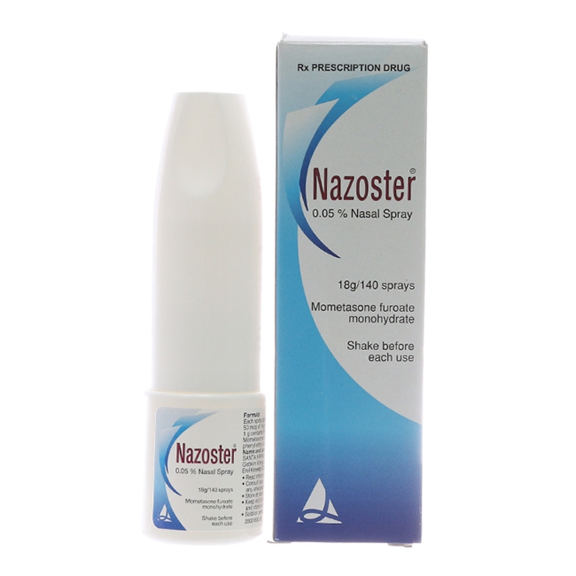Thuốc xịt điều trị viêm mũi dị ứng Nazoster 0.05%