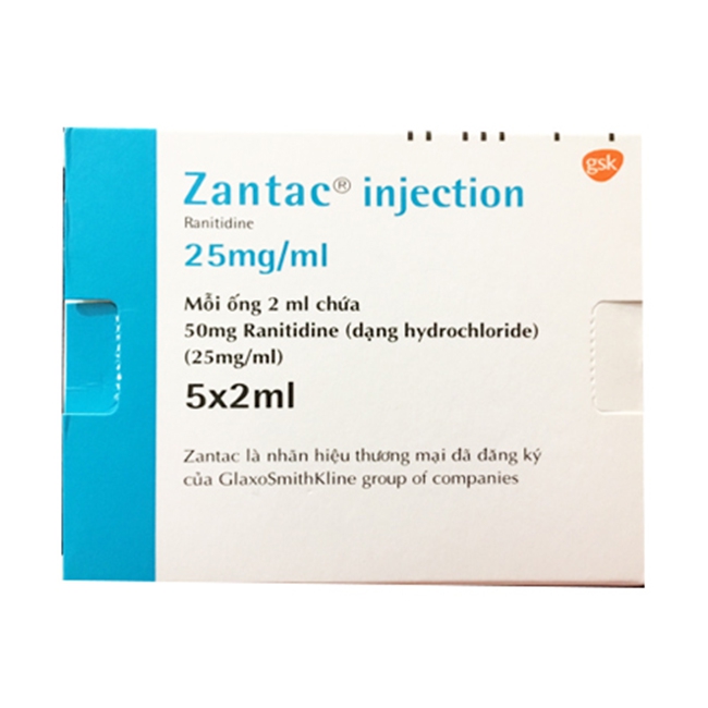 Thuốc Zantac Injection, Hộp 5 ống