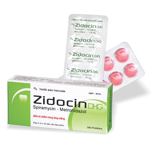 Thuốc ZidocinDHG, Hộp 20 viên