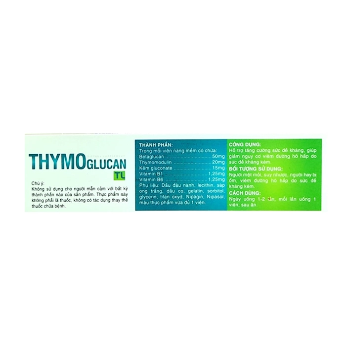 Thymoglucan TL 3 vỉ x 10 viên