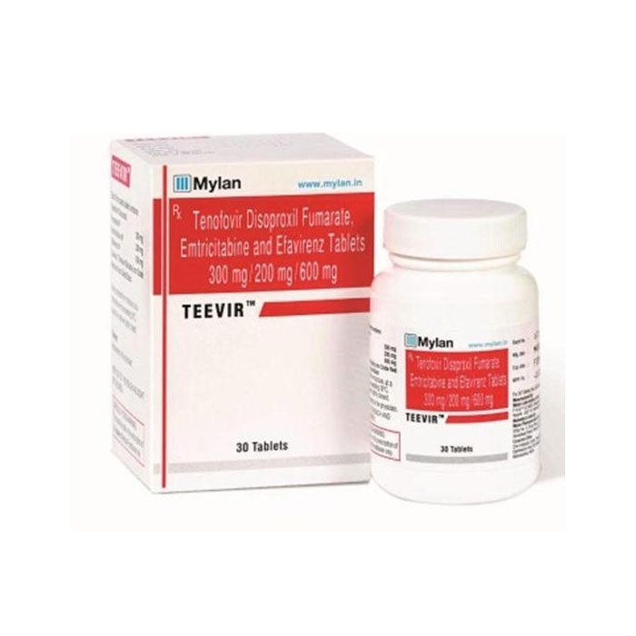 Thuốc Mylan Teevir 300mg/600mg/200mg, Hộp 30 viên