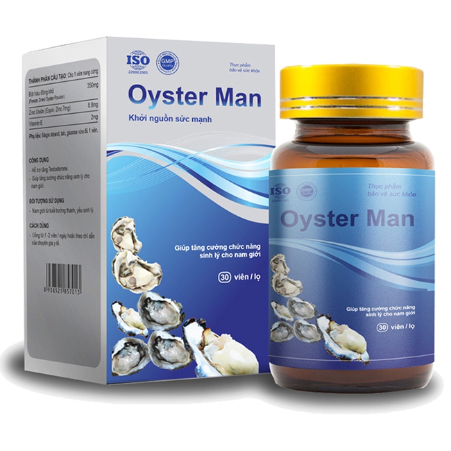 Tpbvsk Tinh chất hàu Oyster Man, Hộp 30 viên