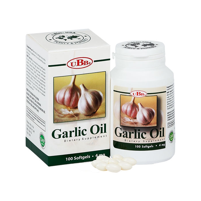 Tinh dầu tỏi UBB Garlic Oil, Chai 100 viên