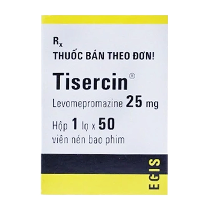 Tisercin 25mg Egis 50 viên - Trị rối loạn tâm thần