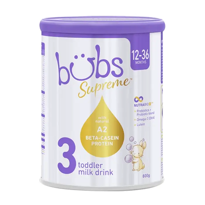 Toddler Milk Drink 3 Bubs Supreme 800g - Hỗ trợ nhu cầu dinh dưỡng cho trẻ