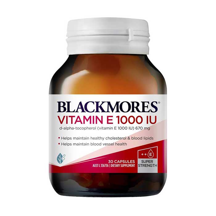 Tpbvsk Blackmores Vitamin E 1000IU, Chai 30 viên