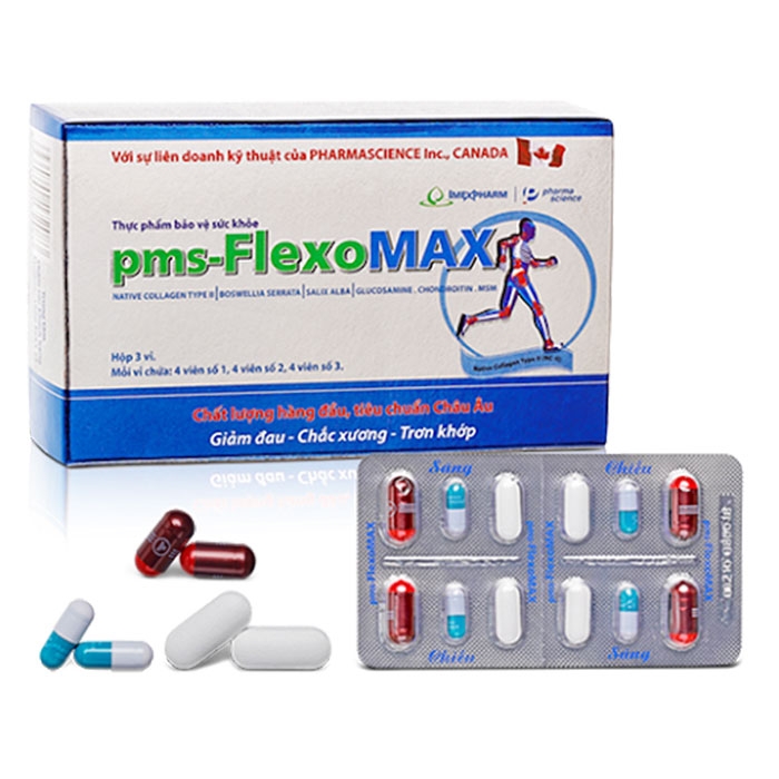 Tpbvsk giảm đau xương khớp Imexpharm pms-FlexoMax, Hộp 36 viên