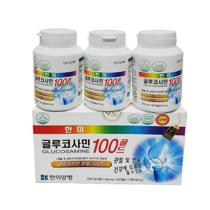 Tpbvsk bổ khớp Hami Glucosamine 100 Hàn Quốc, Hộp 270 viên