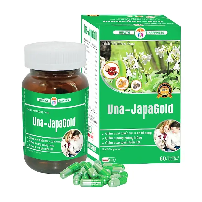 Una JapaGold Pharma Global 60 viên - Hỗ trợ giảm u phì đại, u xơ tuyến tiền liệt