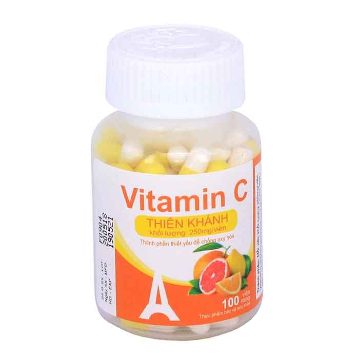 Tpbvsk Thiên Khánh Vitamin C 250mg, Chai 100 viên