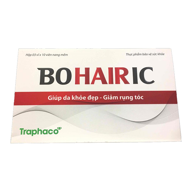 Tpbvsk chăm sóc tóc Traphaco Bohairic, Hộp 30 viên