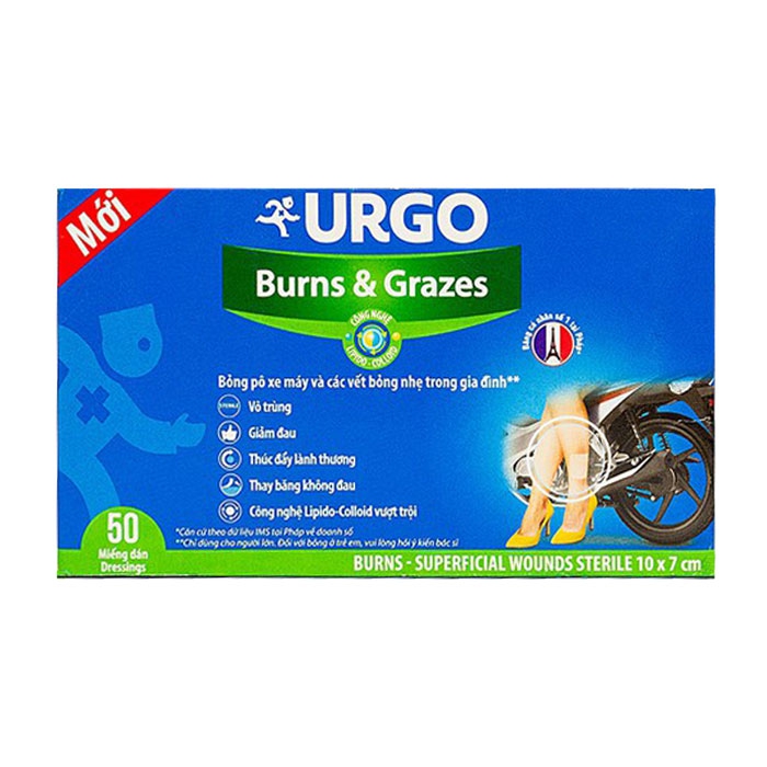 Urgo Burns & Grazes  50 miếng  – Băng cá nhân