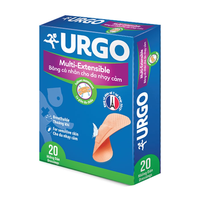 Urgo Multi – Extensible 20 miếng – Băng cá nhân