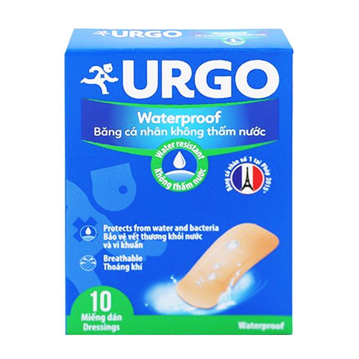 Urgo Waterproof 10 miếng – Băng cá nhân