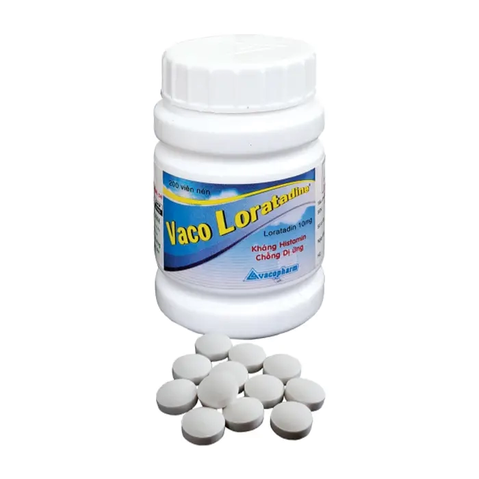 Vaco Loratadine 10mg Vacopharm 200 viên – Thuốc trị viêm mũi dị ứng