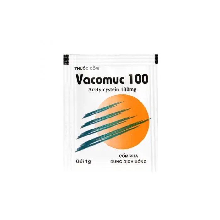 Vacomuc 100mg Vacopharm 100 gói x 1g - Thuốc long đàm