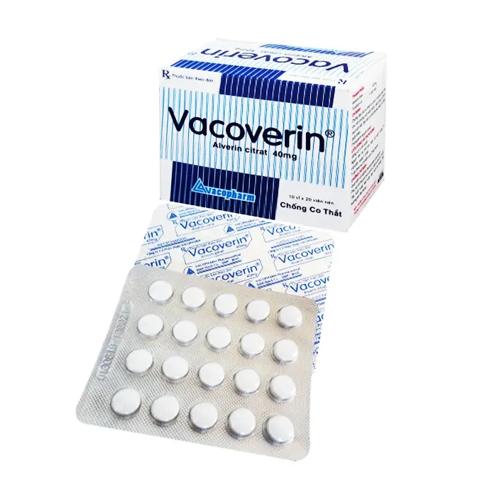 Vacoverin Vacopharm 10 vỉ x 20 viên – Thuốc chống co thắt cơ trơn