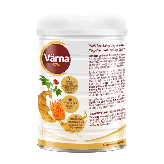 Varna Elite Nutifood 400g - Sâm ngọc linh đông trùng hạ thảo