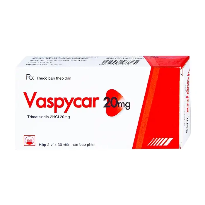 Vaspycar 20mg PMP, Hộp 2 vỉ x 30 viên