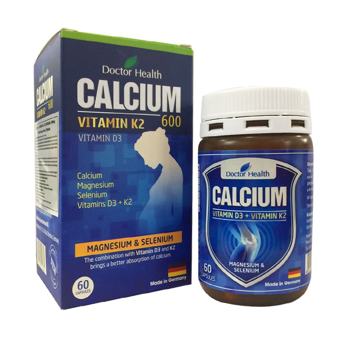 Viên bổ sung Doctor Health Calcium + D3 + K2 60 viên
