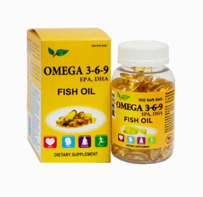 Fish Oil Omega 3-6-9 Nature Gift 100 viên – Viên uống dầu cá