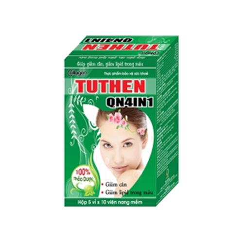 Tpbvsk giảm cân Collagen Tuthen QN4IN1,  Hộp 50 viên