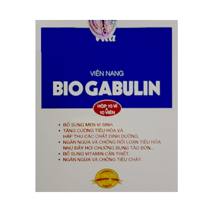 Viên nang Biogabulin Plus, Hộp 100 viên